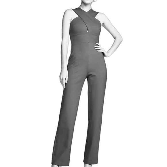 Susana Monaco Pants - [Susana Monaco] Black Cross Front Jumpsuit NWT